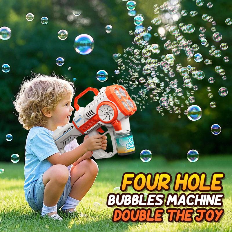 Soap Bubbles Automatic Bubble Gun Machine Blower Outdoor Games Party Child Garden Toys for Kids Children Girls Boys Wedding