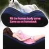 VaHppy "S" Shaped Inflatable Sofa Beds "Sex On Horseback" Individual Airbags Vibrating Undulating 150*61*50CM Handcuffs Included