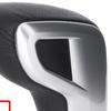 Citroen C5 III 08-17 AUTOMATIC gear shift knob BLACK LEATHER + SILVER