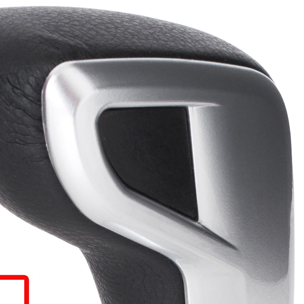 Citroen C5 III 08-17 AUTOMATIC gear shift knob BLACK LEATHER + SILVER