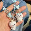Cute Cartoon Resin Keychain Kawaii Mini Mobile Phone Pendant Bag Pendant Charms Backpack Decoration