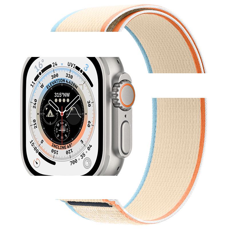 Apple Watch Ultra 10/9 Nylon Woven Velcro Trail Loop Strap