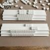 Portable Mahjong Game Accessories 1/2/4Pcs Folding Double Rack, 2 Player Tile Holder Stands for Up to 1.5 Inches Tiles, Accessory