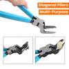 1pc Multi-Purpose Diagonal Pliers - Car Rivet Fastener Trim Clip Cutter Remover Puller Tool - Wire Stripping and Staple Removal for Automotive Repair