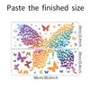 Colorful Butterfly Wall Sticker Self-Adhesive Removable for Bedroom Living Room Background Wall Decoration