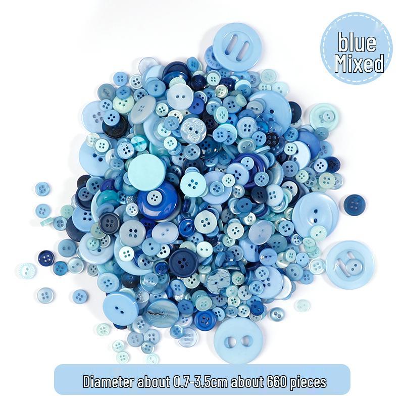 Kindergarten Creative DIY Colorful Resin Button Kit for Kids