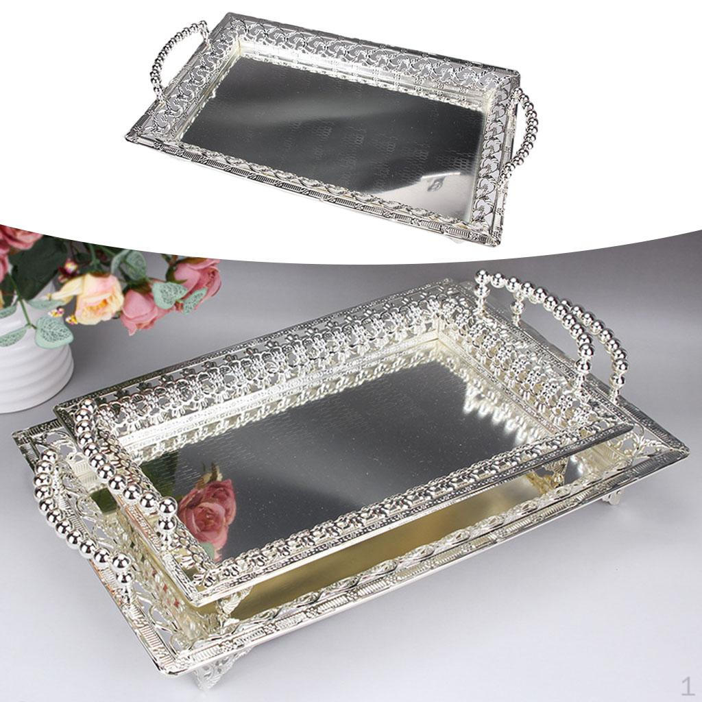 Fruit Plate Court Food Serving Tray Bar Alloy Dinnerware,Hotel Platter Party