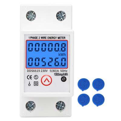 Contatore Elettrico Multifunzione Monofase Resettabile con Retroilluminazione