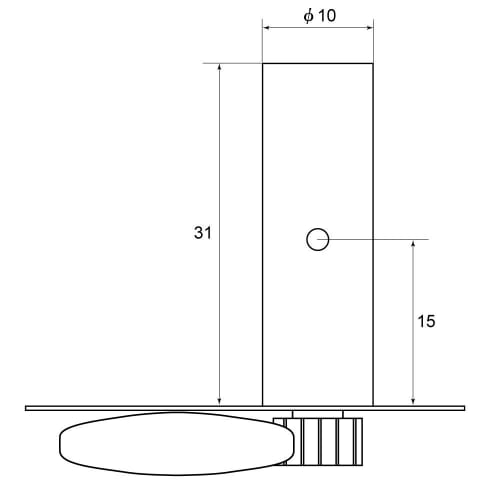 Kikutani Guitar Tuning Pegs for Nylon Strings, Single, 3 Right and 3 Left, Set of 1, Nickel, GM-GP