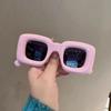 Oversized Frame Square Sunglasses Women Fashion Funny Holiday Party Personality Glasses Outdoor Street Photo Eyewear