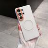 Suitable for Samsung S25 S26 Ultra S26+ Matte Skin Magnetic Phone Case Translucent Matte with Metal Camera Ring Protective Cover