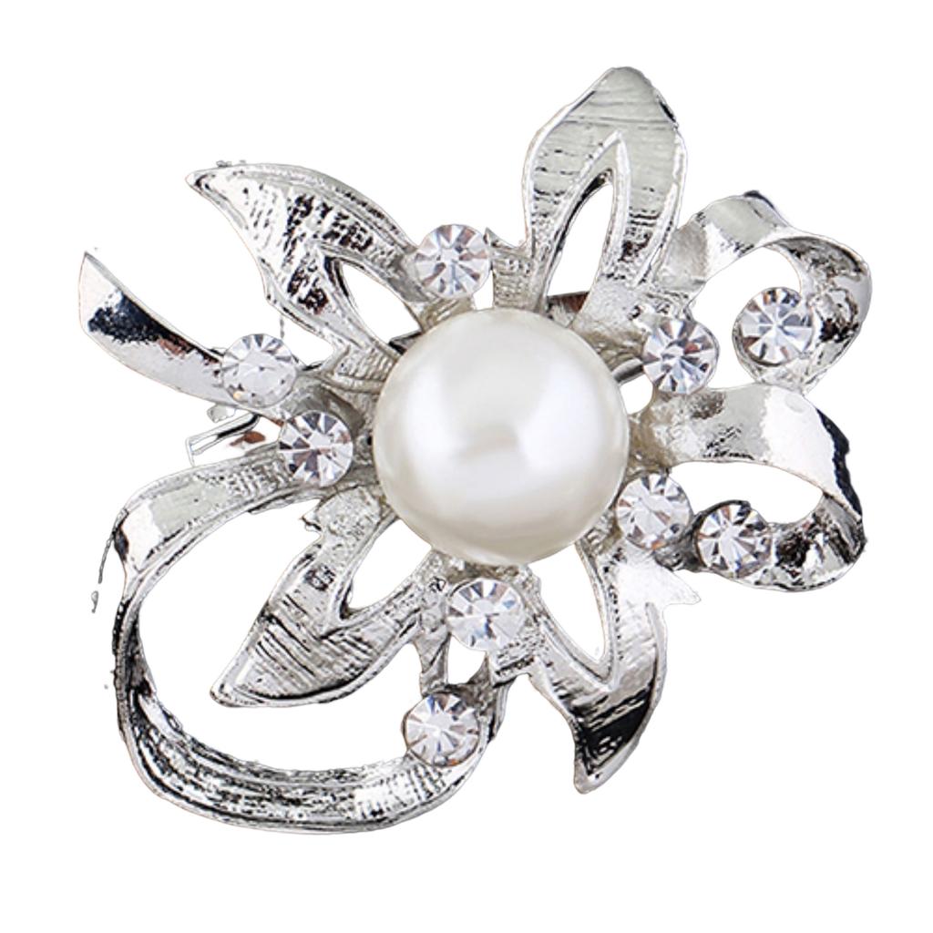 New Bridal Bouquet Rhinestone Crystal Brooch Pin Brooches Flower