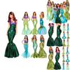 Captivating Floor Length Women Mermaid Costume Cosplay For Halloween And Parties