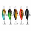 5PCS with Hooks Topwater Fishing Lures ABS Hard Baits Artificial Hard Baits  Freshwater Fishing