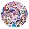 55/110 PEZZI K-POP Demon Hunters Pellicola Adesiva Periferica Televisiva Adesivi Decorativi per Computer Vinile Impermeabile Giocattolo Regali per Ragazze