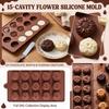 15-Cavity Chocolate for and Baking, DIY Dessert Making Tool, Silicone Baking for Homemade Treats
