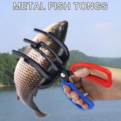 Metall Fisch Greifer 2/3 Krallen Anti-slip Griff Multifunktions Angeln Zangen Grabber Fisch Control Clamp Tong Angeln Zubehör