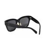 Celine Iconic Leg Strap Irregular Frame Sunglasses Women sunglasses Black CL40253F01A