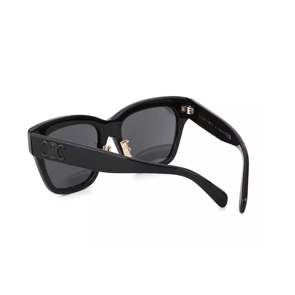 Celine Iconic Leg Strap Irregular Frame Sunglasses Women sunglasses Black CL40253F01A
