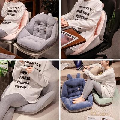 Winter Plush Thickened Husky Puppy Dinosaur Cute Bench Seat Fully Wrapped Warm Cushion Cushion Dormitory Cushion