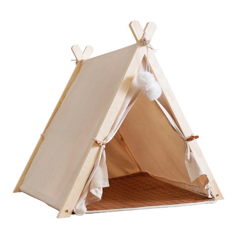 Husdjurstält boet Canopy Design Japansk och koreansk stil kabin kattsand Lyxmodeller för hundar och katter
