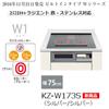 Panasonic IH Cooking Heater 2 Burners IH Radiant Silver Built-in + KZ-W173S