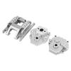 Gearbox Housing and Base Set Aluminum Alloy Low Noise RC Gearbox Case for Traxxas TRX4M 1 18 Silver