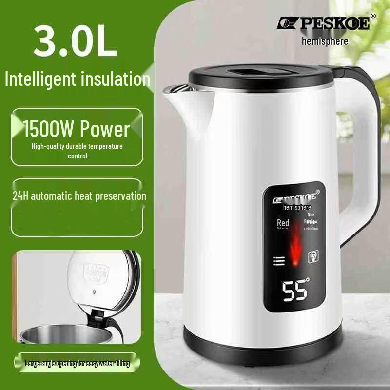 Durable Food-Grade Electric Kettle with Keep Warm & Constant Temperature Features