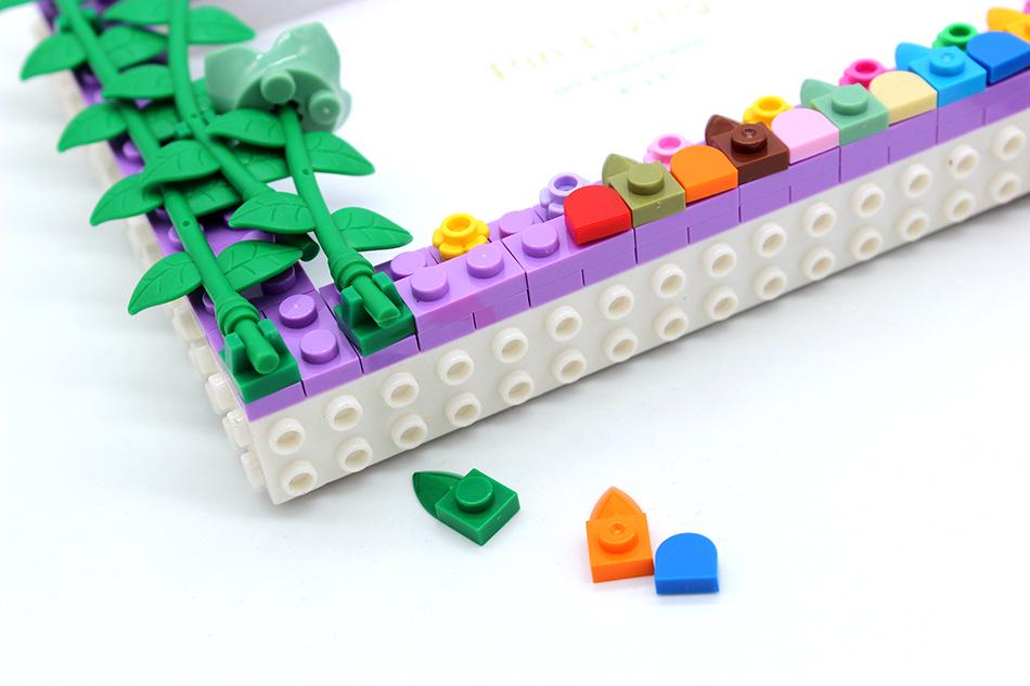 Pin Yi Jarní květina DIY Dětské stavebnice Rámeček na fotky - Kreativní ručně vyráběný stojánek a dárek pro děti