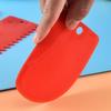3pcs/set Red Decorating Tool Baking Dough Cutting Scraper Plastic Dough Scraper Thickened Three-Piece Cream Scraper