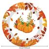 10-20Pcs Thanksgiving Paper Plates Napkins Cups Straw Turkey Pumpkin Fall Harvest Party Decorating Supplies Disposable Tableware