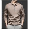 Men S Half Zip Long Sleeve Polo Shirt Casual Fashion Top