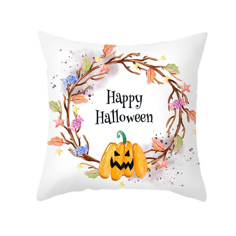 Halloween Cartoon Anime Pumpkin Head Ghost Pillow Cushion Bedside Cushion Removable and Washable Pillow
