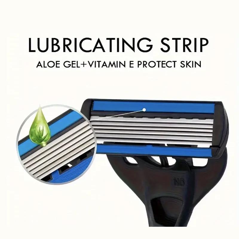 6-Layer Men's Manual Razor Shaver