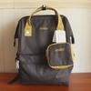2020 Japanese Color-Contrast Backpack with Gold Accent