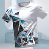 Letnia męska koszulka z nadrukiem 3D, z okrągłym dekoltem, modna, wszechstronna, oddychająca, trendowa, casualowa