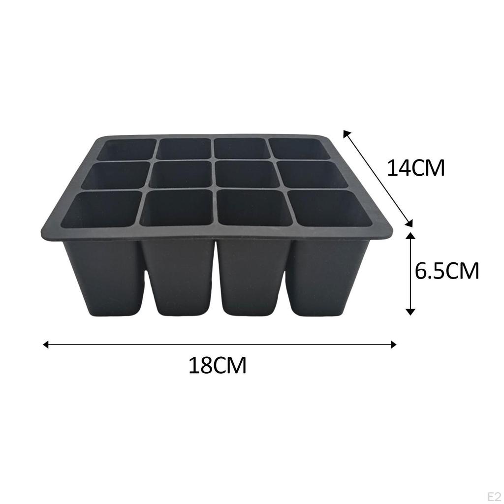 12 Compartment Planting Trays for Gardening Enthusiasts