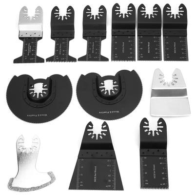 12 Stück Universelle Oszillierende Sägeblätter aus Kohlenstoffstahl Multifunktionales Schneidwerkzeug