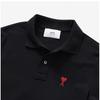 Ami Bfupl001 760 001 Ami De Coeur Small Heart Logo Polo Unisex Short Sleeve Tee
