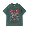 275 GSM Washed T-shirts 100% Cotton Demon Slayer V24 Gyomei Print Unisex Heavy Cotton T Shirt
