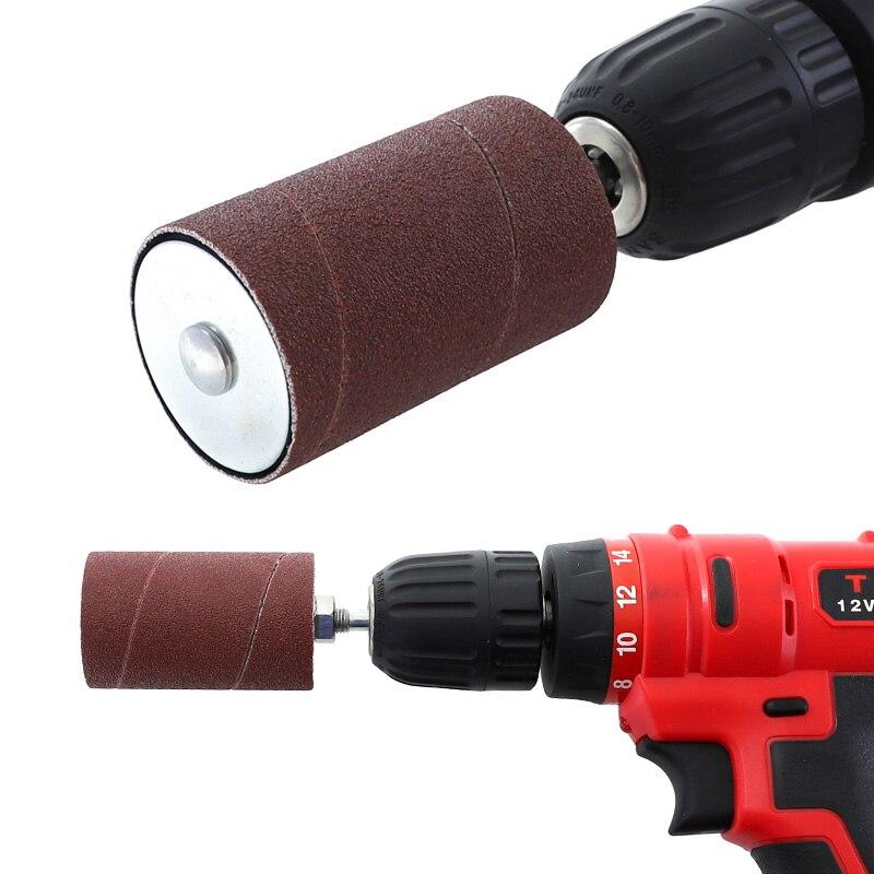 Tambur de șlefuit cu carcasă 20 buc/25 buc Curele de șlefuit #80 #120 Hârtie abrazivă pentru gravare Instrument rotativ de lustruit