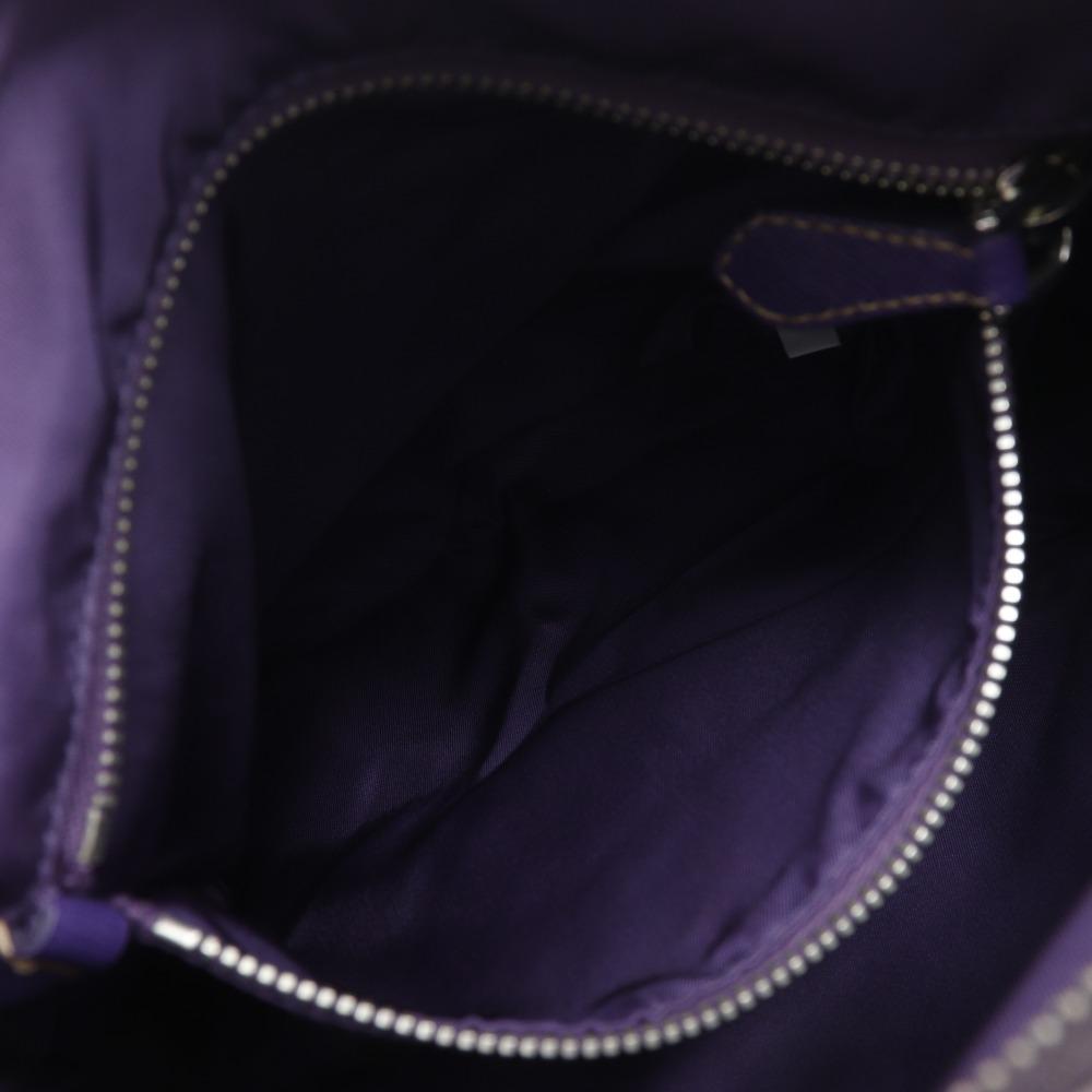 PRADA Shoulder Bag BT0687 MIRTILLO purple Nylon/leather Women Used