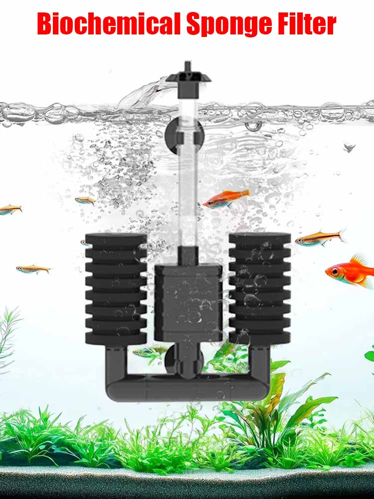 Aquarium Luftpumpe Skimmer / Biochemischer Schwammfilter Mit Luftpumpe, Aquariumfilter für Aquarium Aquarium Luftpumpe Skimmer