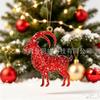 Acrylic Flat Hanging Ornaments - Home Decorative Pendant Set of 9 for Wall Decor