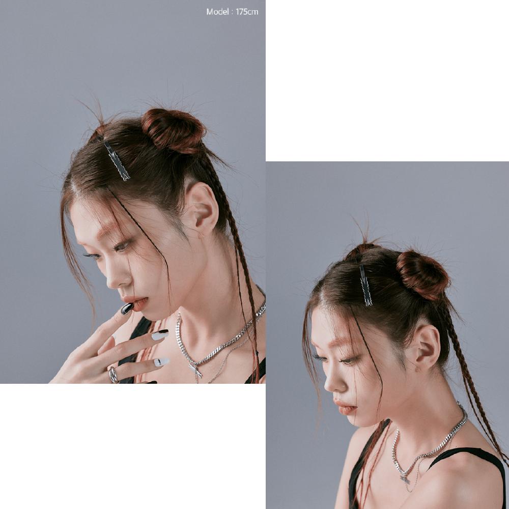 【SENTIMENTS】NO.364 HAIR PIN 3SET TRIANGLE▲LE SSRAFIM着用 Buy LE SSERAFIM Official Merch Symbol Hair Pin at affordable