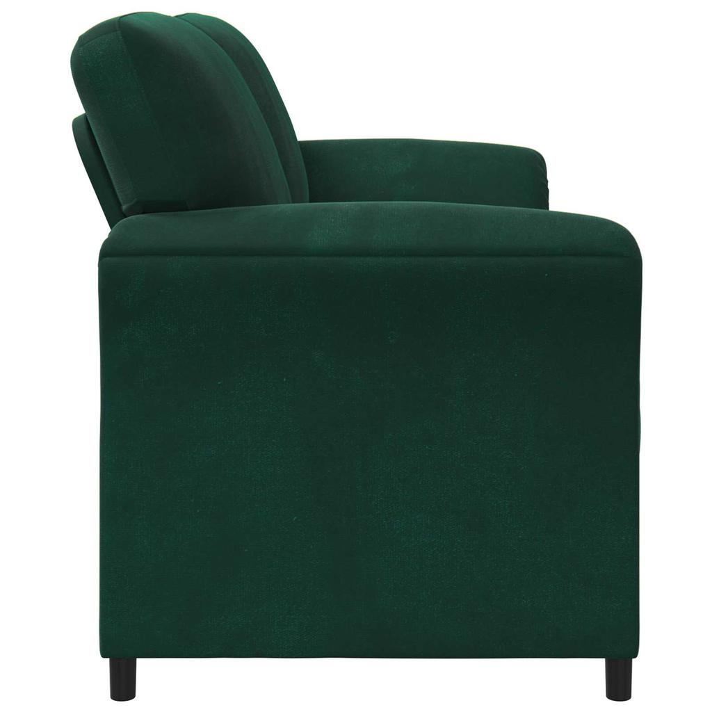 2 Seater Sofa in Dark Green 138 x 83 x 95 cm Velvet