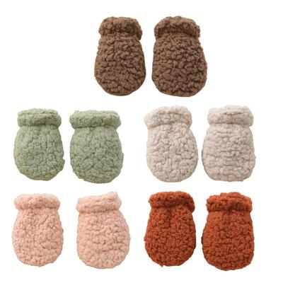 Infant Anti Scratch Gloves Stylish Winter Mittens for Babies Practical Newborn Mittens Soft & Insulated Mittens Gift