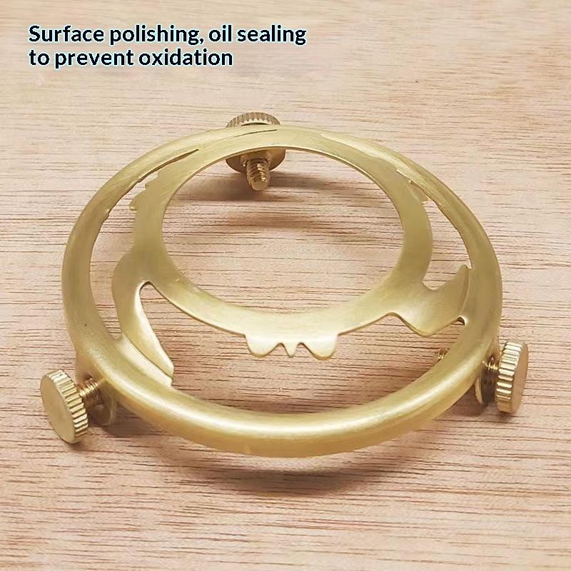 Brass Three Holes Ring 60/78Mm Screw Lampshade Fixed Ring Holder Shade And Socket Connecter Fixed Copper Lamp Accessories