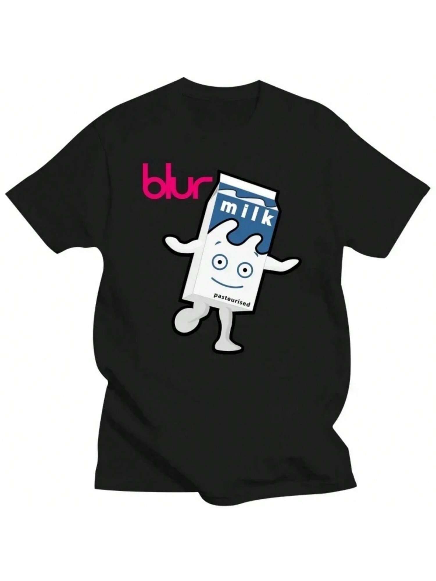 Blur Britpop Band Coffee And Tv Milk Band Concert Tour Printed T Shirt Summer Streetwear Casual O-Neck In Fashion Unique Tshirt S разноцветный