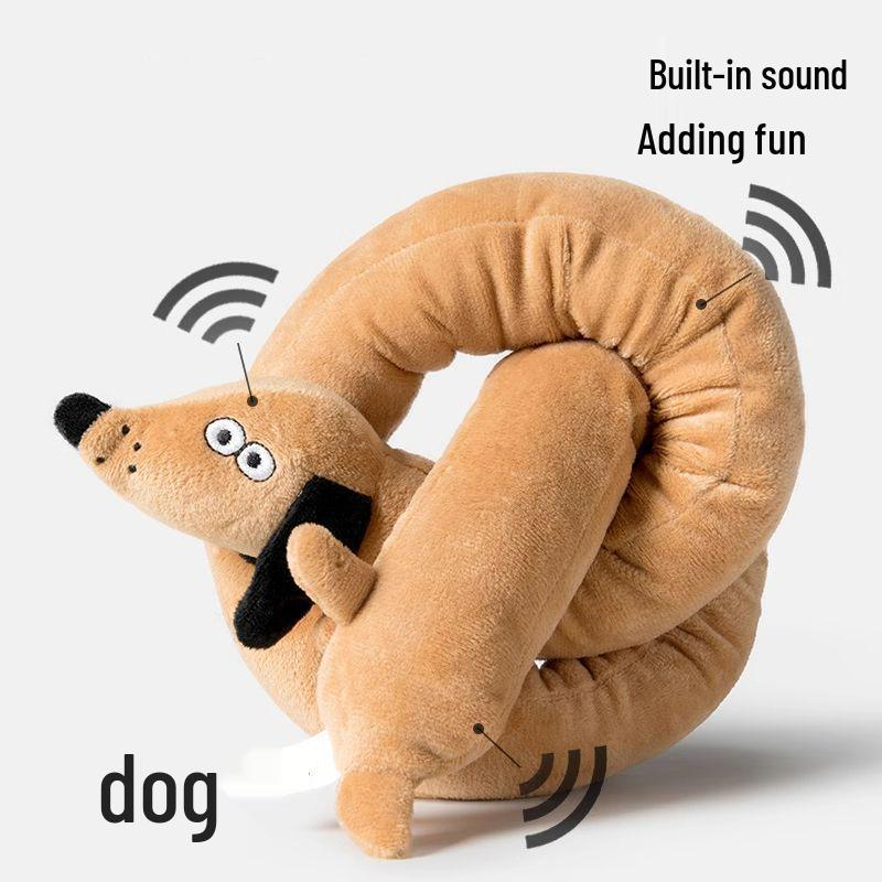 

Squeaky Long Sausage Dog Plush Toy for Entertainment